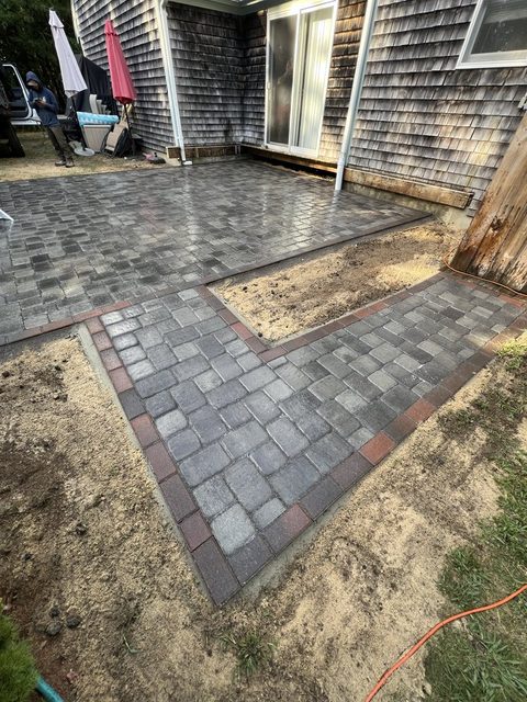 Paver Patios & Walkways by Castle Masonry on Cape Cod