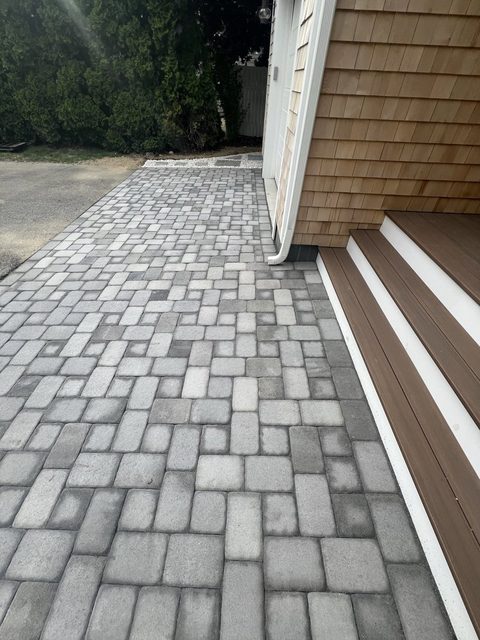 Paver Patios & Walkways by Castle Masonry on Cape Cod