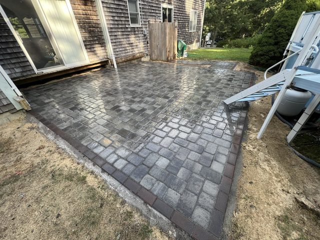 Paver Patios & Walkways by Castle Masonry on Cape Cod