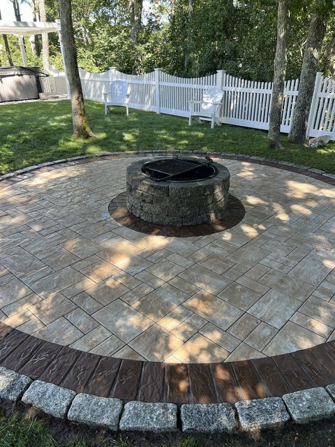 Fire Pits & Outdoor Kitchens by Castle Masonry on Cape Cod