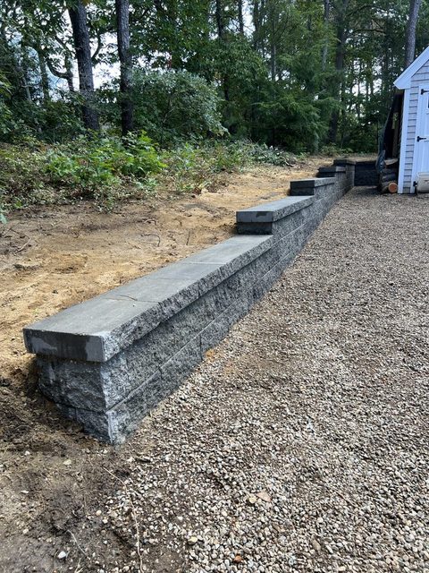 Retaining Walls & Steps by Castle Masonry on Cape Cod