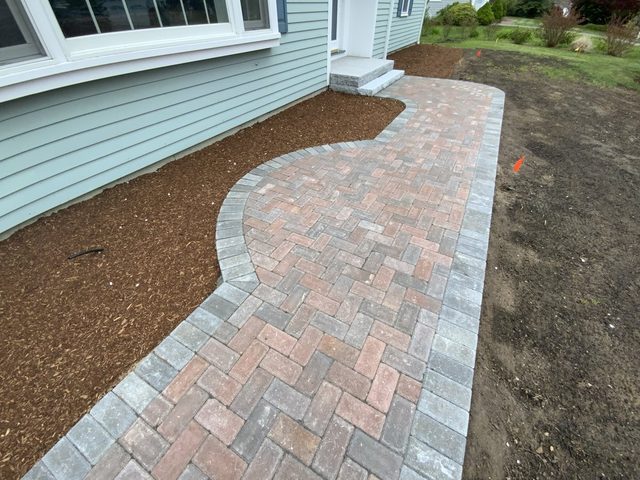 Paver Patios & Walkways by Castle Masonry on Cape Cod