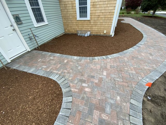 Paver Patios & Walkways by Castle Masonry on Cape Cod